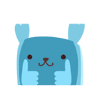 a blue mystery creature（個別スタンプ：8）