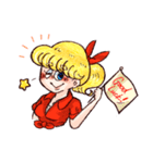 Charming Girl Kathy Sticker (English)（個別スタンプ：6）