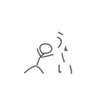 凄いのか凄くないのかよくわからない棒人間（個別スタンプ：7）