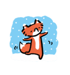 Kitsugi the little dumb head fox - Xmas（個別スタンプ：1）