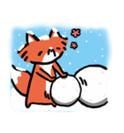 Kitsugi the little dumb head fox - Xmas（個別スタンプ：2）