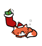 Kitsugi the little dumb head fox - Xmas（個別スタンプ：5）