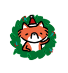 Kitsugi the little dumb head fox - Xmas（個別スタンプ：8）