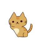 ラブラブ猫 : 大好き タイ語+日本語（個別スタンプ：1）