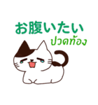 ラブラブ猫 : 大好き タイ語+日本語（個別スタンプ：10）