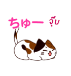 ラブラブ猫 : 大好き タイ語+日本語（個別スタンプ：38）