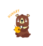 Little brown bear.（個別スタンプ：4）