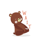 Little brown bear.（個別スタンプ：6）