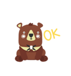 Little brown bear.（個別スタンプ：8）