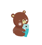 Little brown bear.（個別スタンプ：9）