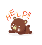 Little brown bear.（個別スタンプ：12）