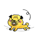 文字無しスタンプ PUG（個別スタンプ：7）