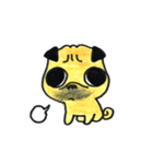 文字無しスタンプ PUG（個別スタンプ：25）