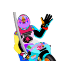 Moto Race Rainbow-colored Riders 31 @09（個別スタンプ：18）
