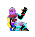 Moto Race Rainbow-colored Riders 31 @09（個別スタンプ：31）