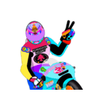 Moto Race Rainbow-colored Riders 31 @09（個別スタンプ：32）