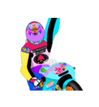 Moto Race Rainbow-colored Riders 31 @09（個別スタンプ：34）
