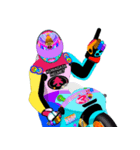 Moto Race Rainbow-colored Riders 31 @09（個別スタンプ：36）