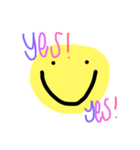 Happy Yellow Circle（個別スタンプ：2）