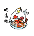 Q.beard-eat eat eat（個別スタンプ：6）
