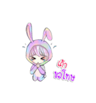 Ammieka bunny girl Animation 1（個別スタンプ：4）