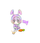 Ammieka bunny girl Animation 1（個別スタンプ：17）