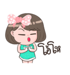 Bow pink（個別スタンプ：34）