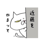 ブサ猫名前スタンプ【近藤編】（個別スタンプ：13）