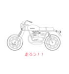 バイクの絵（個別スタンプ：14）