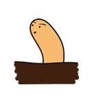 Q earthworm（個別スタンプ：3）