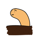 Q earthworm（個別スタンプ：6）