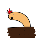 Q earthworm（個別スタンプ：24）