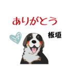 板垣さんが使う名前スタンプ・子犬イラスト（個別スタンプ：3）