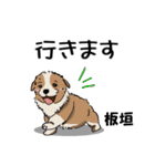 板垣さんが使う名前スタンプ・子犬イラスト（個別スタンプ：30）