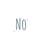 手書き感あるれるシンプルな文字（個別スタンプ：2）