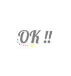 手書き感あるれるシンプルな文字（個別スタンプ：8）