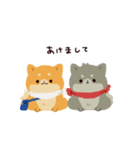 紅白わんこ～冬のよそおい～（個別スタンプ：31）