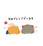 紅白わんこ～冬のよそおい～（個別スタンプ：32）
