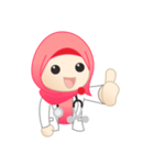 Mrs. Doctor Hijab Life（個別スタンプ：1）