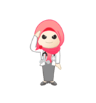 Mrs. Doctor Hijab Life（個別スタンプ：3）