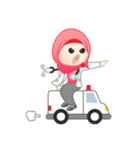 Mrs. Doctor Hijab Life（個別スタンプ：5）