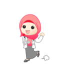 Mrs. Doctor Hijab Life（個別スタンプ：6）