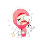 Mrs. Doctor Hijab Life（個別スタンプ：14）