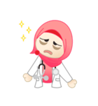 Mrs. Doctor Hijab Life（個別スタンプ：21）