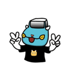 Tabby with cute cat car（個別スタンプ：3）