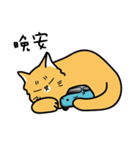 Tabby with cute cat car（個別スタンプ：19）