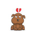 Pure life of Brown Doggy（個別スタンプ：1）