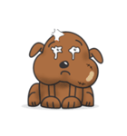 Pure life of Brown Doggy（個別スタンプ：3）