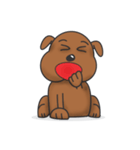 Pure life of Brown Doggy（個別スタンプ：11）