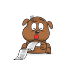 Pure life of Brown Doggy（個別スタンプ：22）